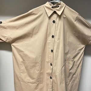 ZARA OVERSIZED SHIRT DRESS